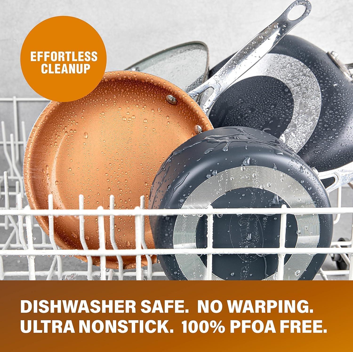 image:imageGOTHAM STEEL Mini Nonstick Egg Pan amp Omelet Pan 55 Single Serve Egg Frying Pan NonstickSkillet Diamond Infused Small Frying Pan Designed for Eggs Pancakes Non Toxic Dishwasher Safe Copper