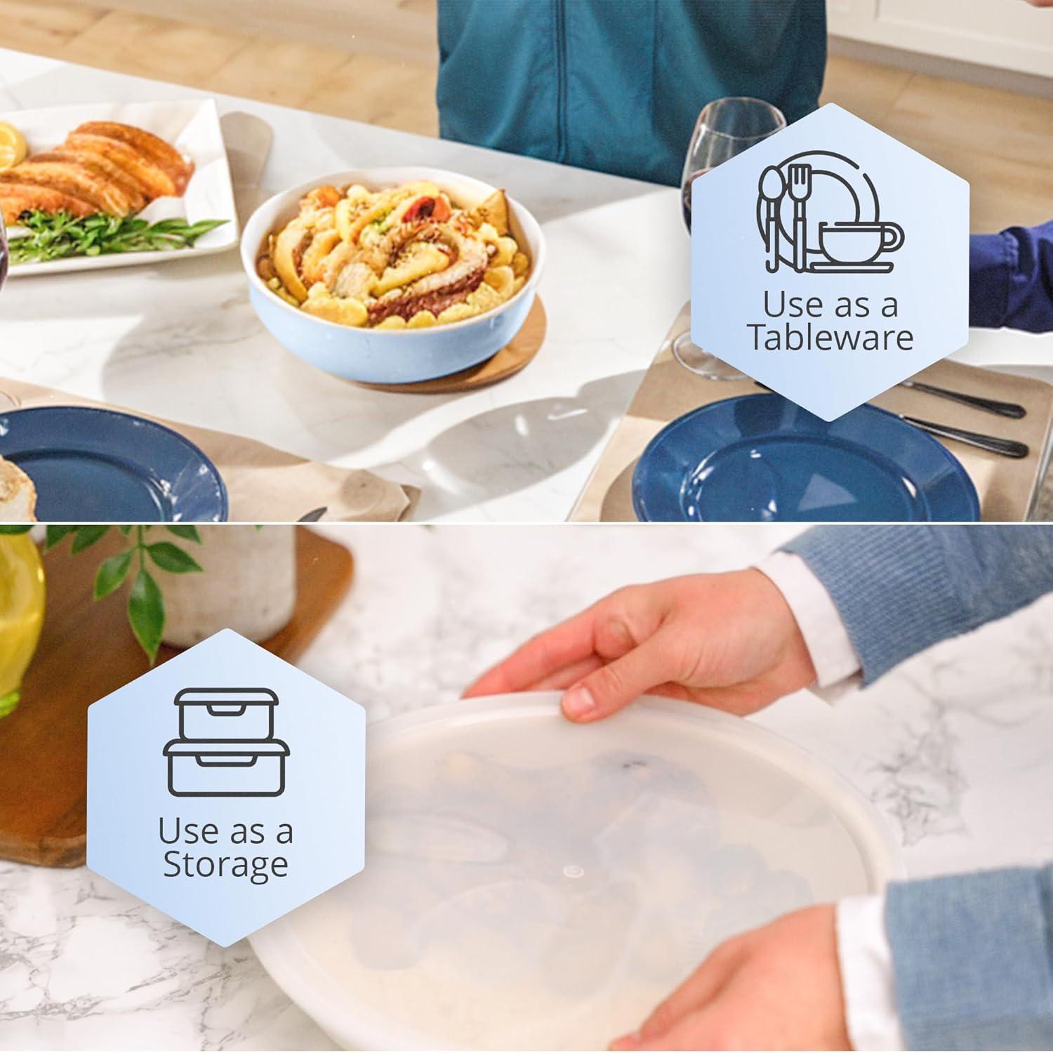 image:imageGotham Steel 18 Pc Removeable Handle Pots and Pans Set Non Stick Kitchen Cookware Sets Ceramic Cookware Set Non Toxic Nesting Camping Cookware Oven and Dishwasher Safe Blue