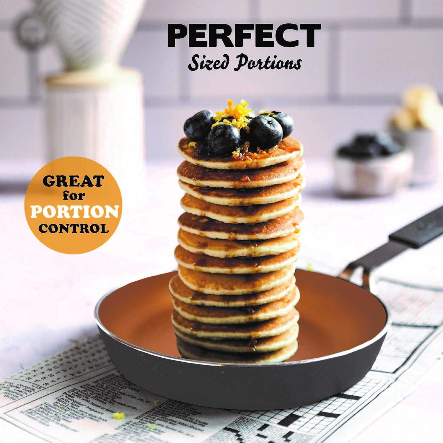 image:imageGotham Steel Mini Stackmaster 5 Piece Cookware Set Nonstick Personal Sized Fry Pan Sauce Pan Wok and GrillGriddle Pan Nests for Easy Storage Dishwasher SafeBlackMini 5 Piece Set