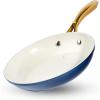 image:imageGOTHAM STEEL 10 Inch Non Stick Frying Pans Nonstick Frying Pan Nonstick Pan Cooking Pans Non stick Skillet NonStick Pan 100 PFOA Free Ceramic Coating Dishwasher Safe Navy Cream10 In Frying Pan  Navy