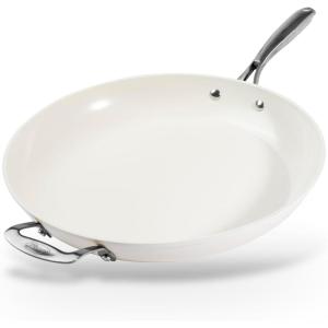 GOTHAM STEEL 10 Inch Non Stick Frying Pans Nonstick Skillet, Ceramic Pan for Cooking Non Toxic, Nonstick Frying Pan Skillets with Stay Cool Handle, Fry Pans, Oven and Dishwasher Safe(14″ Pan)