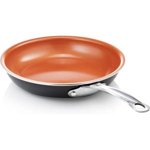 Gotham Steel 14” Nonstick Frying Pan with Ultra Durable Mineral and Diamond Triple Coated Surface, Family Sized XL Skillet with Stainless Steel Stay Cool & Helper Handle, Oven and Dishwasher Safe(12.5″)