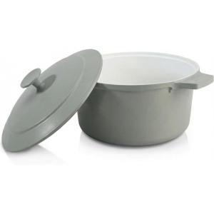 Gotham Steel 5 Qt Dutch Oven Pot with Lid, Nonstick Ceramic Dutch Oven Stock Pot, 10 in 1 Cooking Pot & Dutch Oven for Bread Baking, Lightweight Oven & Dishwasher Safe – Cream(Sage Green)