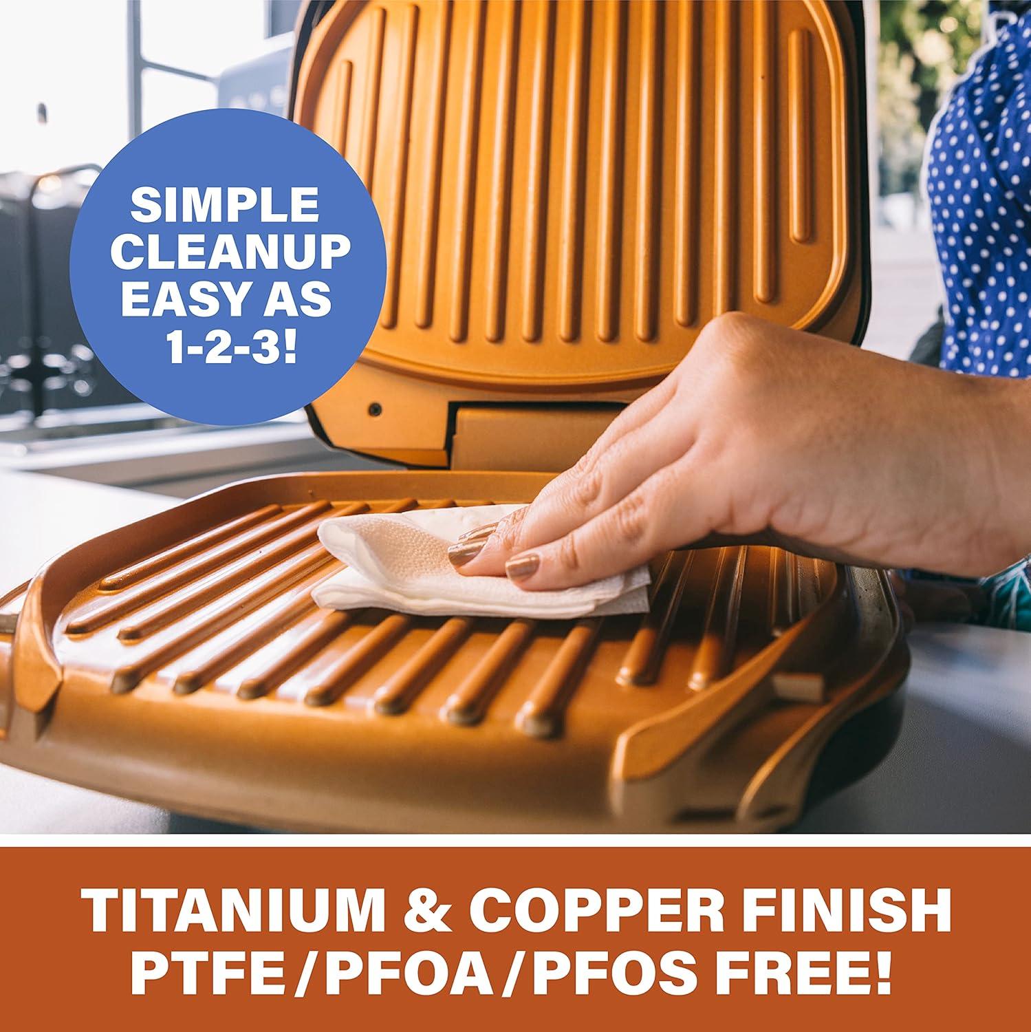 image:imageGotham Steel Electric Grill Low Fat Multipurpose Sandwich Grill with Nonstick Copper Coating As Seen on TV Large