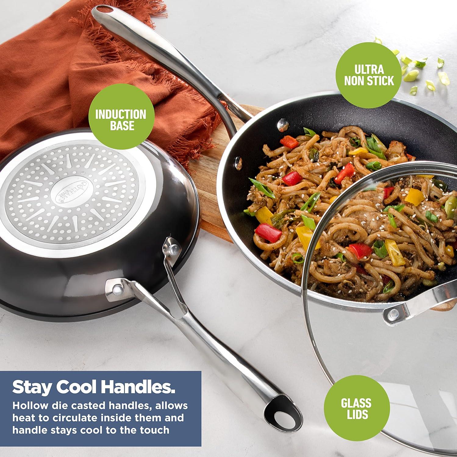 image:imageGotham Steel Platinum Cast Nonstick 10 Fry Pan Skillet with Ultra Durable Mineral and Diamond Triple Coated Oven amp Dishwasher Safe 100 PFOA Free12 Fry Pan