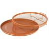 image:imageGotham Steel 2 Piece Set Round Copper Air Fry Crisper Tray Pizza amp Baking Pan Durable NonStick ScratchProof Dishwasher Safe PTHE PFOA PFOS free