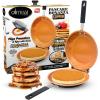 image:imageGotham Steel Double Sided Pan The Perfect Pancake Maker  Ceramic Nonstick Copper Easy to Flip Pancake Griddle for Fluffy Pancakes Omelette Maker Frittata Maker amp More Dishwasher Safe