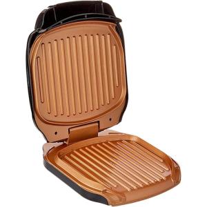 Gotham Steel Electric Grill Low Fat Multipurpose Sandwich Grill with Nonstick Copper Coating – As Seen on TV Large