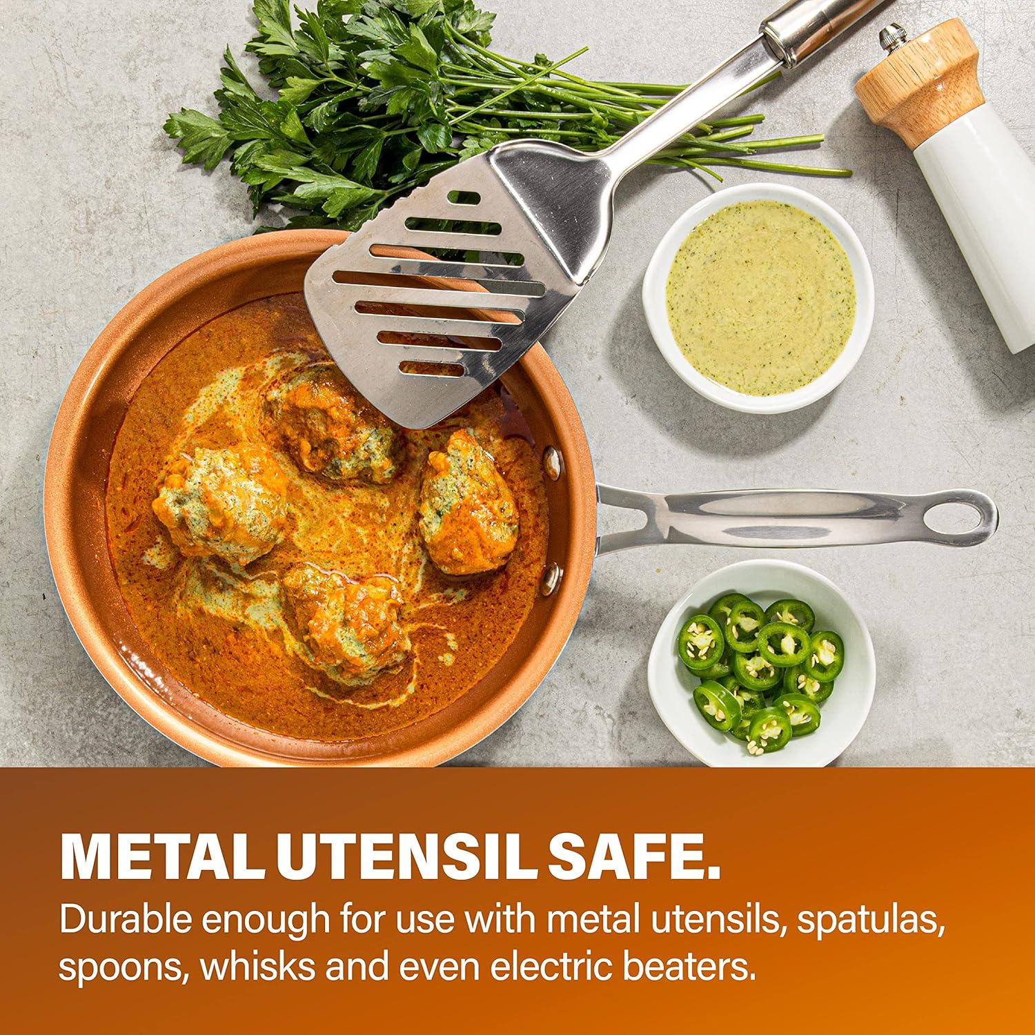 image:imageGotham Steel 10 Piece Pots and Pans Set with Ultra Nonstick Diamond Surface Includes Frying Pans Stock Pots Saucepans amp More Stay Cool Handles Oven Metal Utensil amp Dishwasher Safe 100 PFOA FreeGraphite