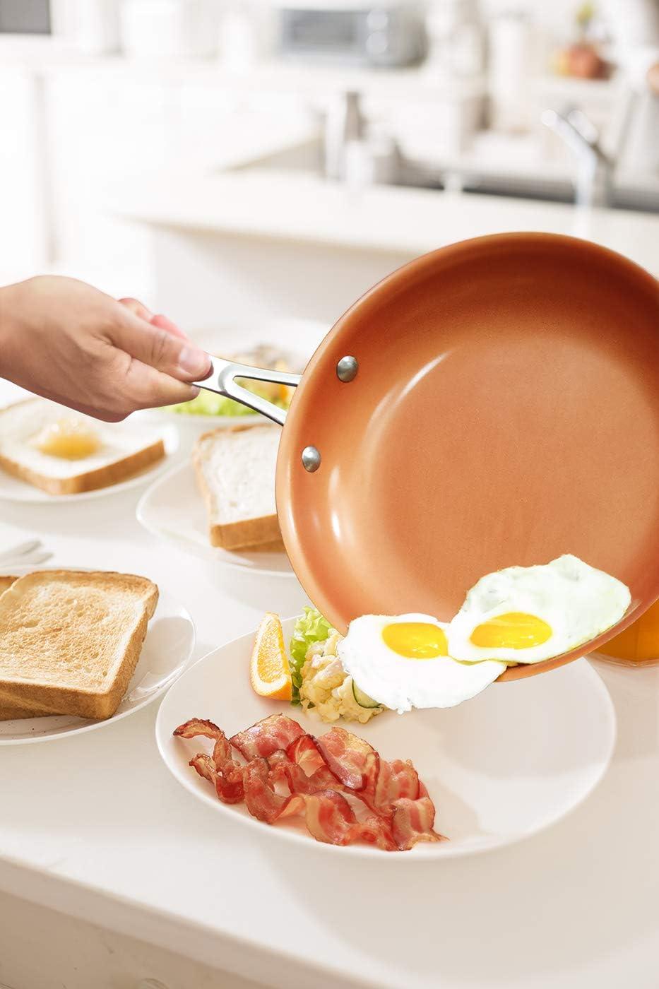 image:imageGotham Steel Home Kitchen Pots and Pans Set Ultra Nonstick 14 Piece Cookware Set Includes Sauce Pans Frying Pan Stock Pot Oven Air Fry Basket Chefs Utensils amp More Dishwasher Safe14 Piece