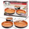 image:imageGOTHAM STEEL 5 Piece Kitchen Essentials Cookware Set with Ultra Nonstick Copper Surface Dishwasher Safe Cool Touch Handles Includes Fry Pans Stock Pot and Glass Lids OriginalGraphiteOriginal